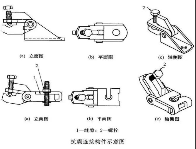 抗震连接示意图