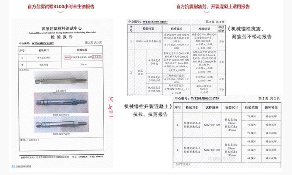 基建工程用机械锁键效应自切底锚栓5