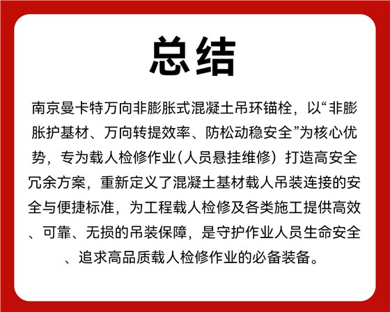 南京曼卡特吊环螺栓总结