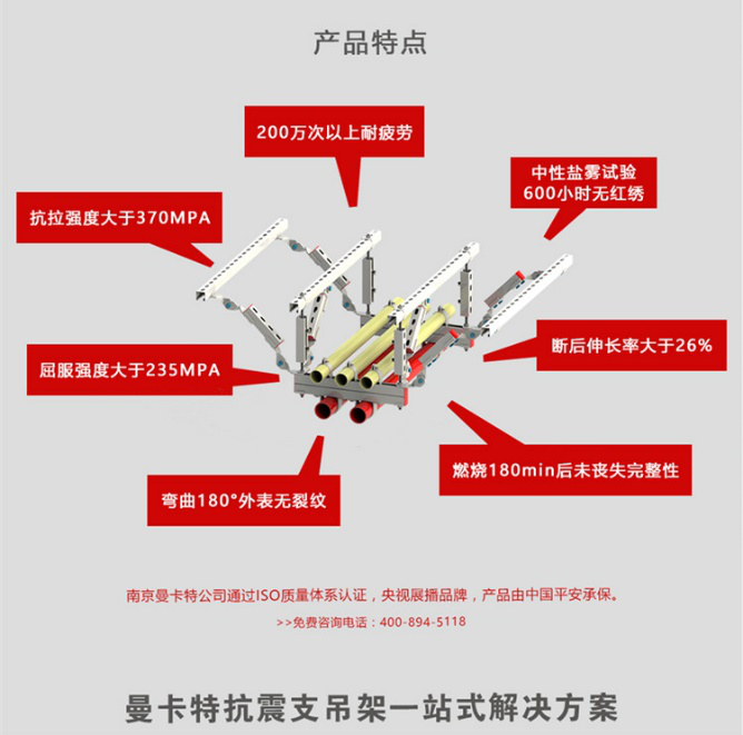 抗震支吊架，就选曼卡特，央视展播品牌，中国平安承保。