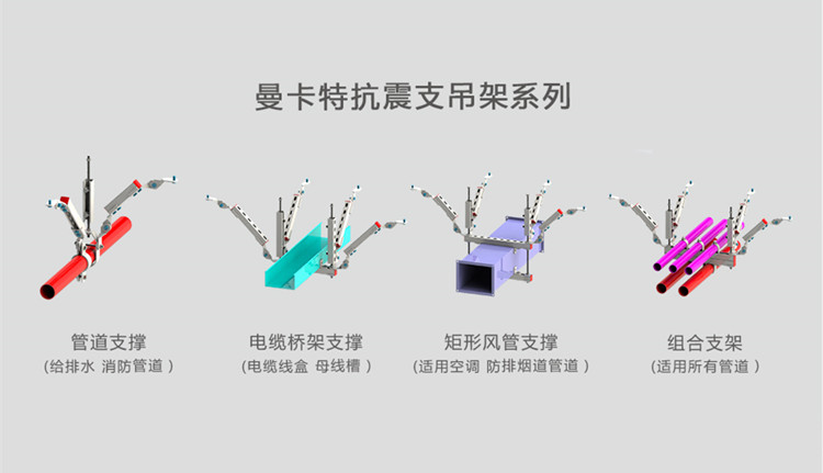 曼卡特抗震支吊架系列，满足您的需求