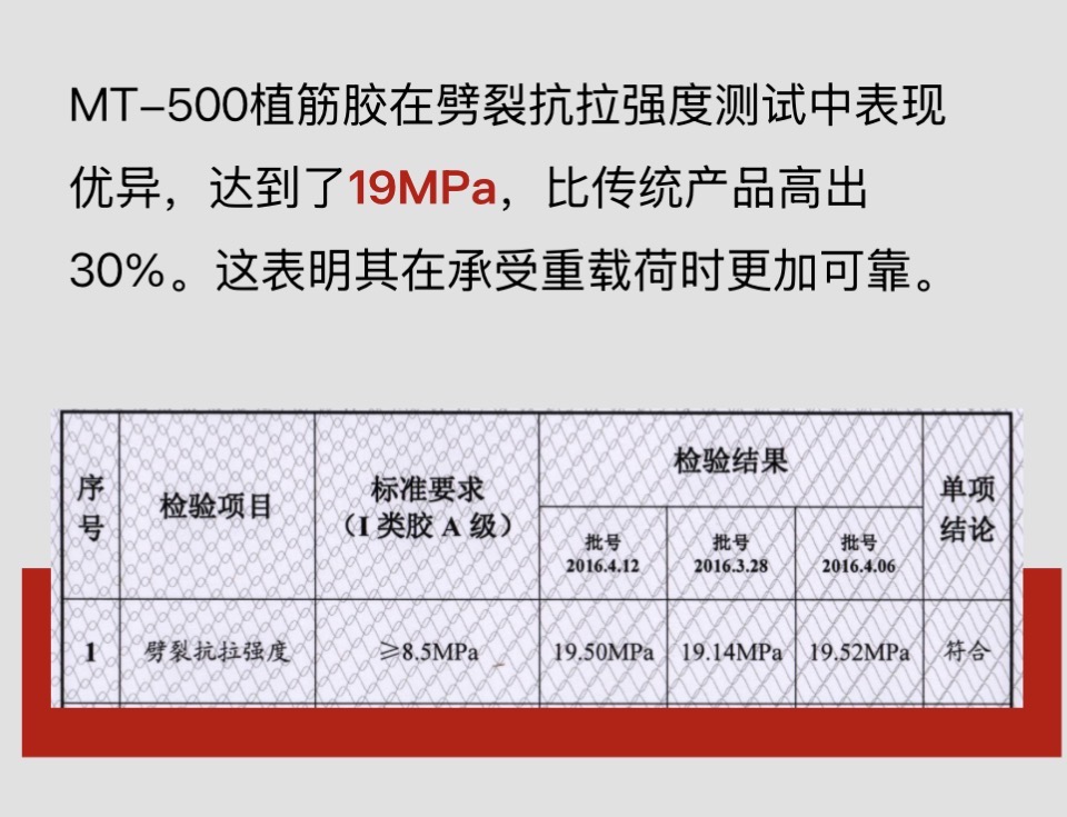 植筋胶劈裂抗拉强度19