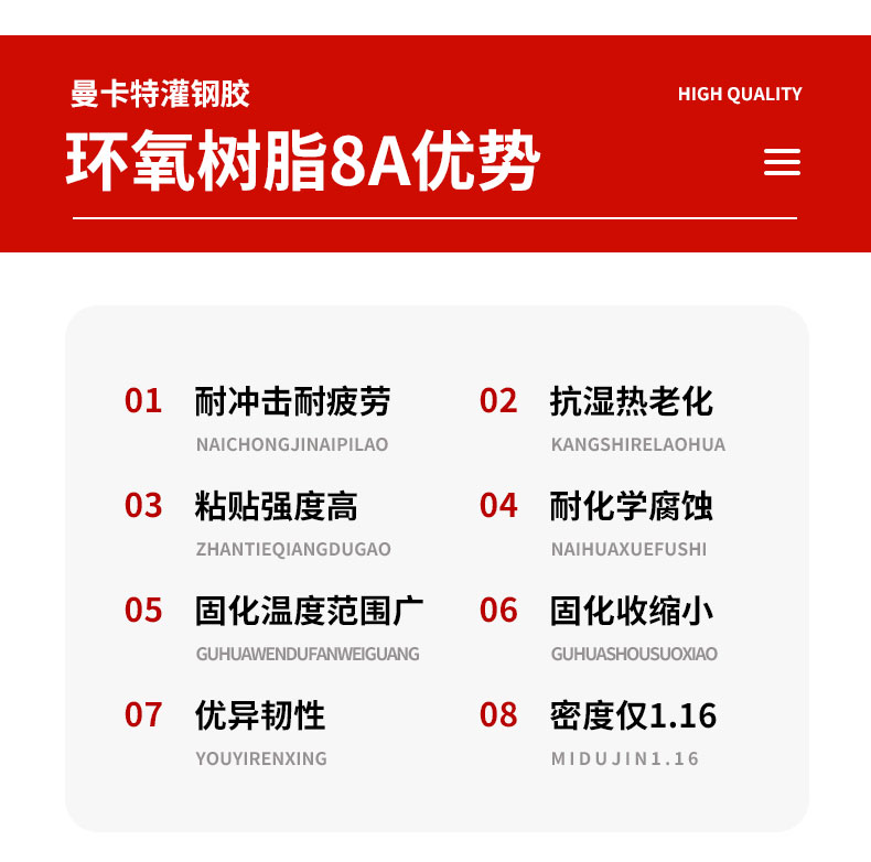 曼卡特灌注型粘钢胶|灌注型粘钢胶